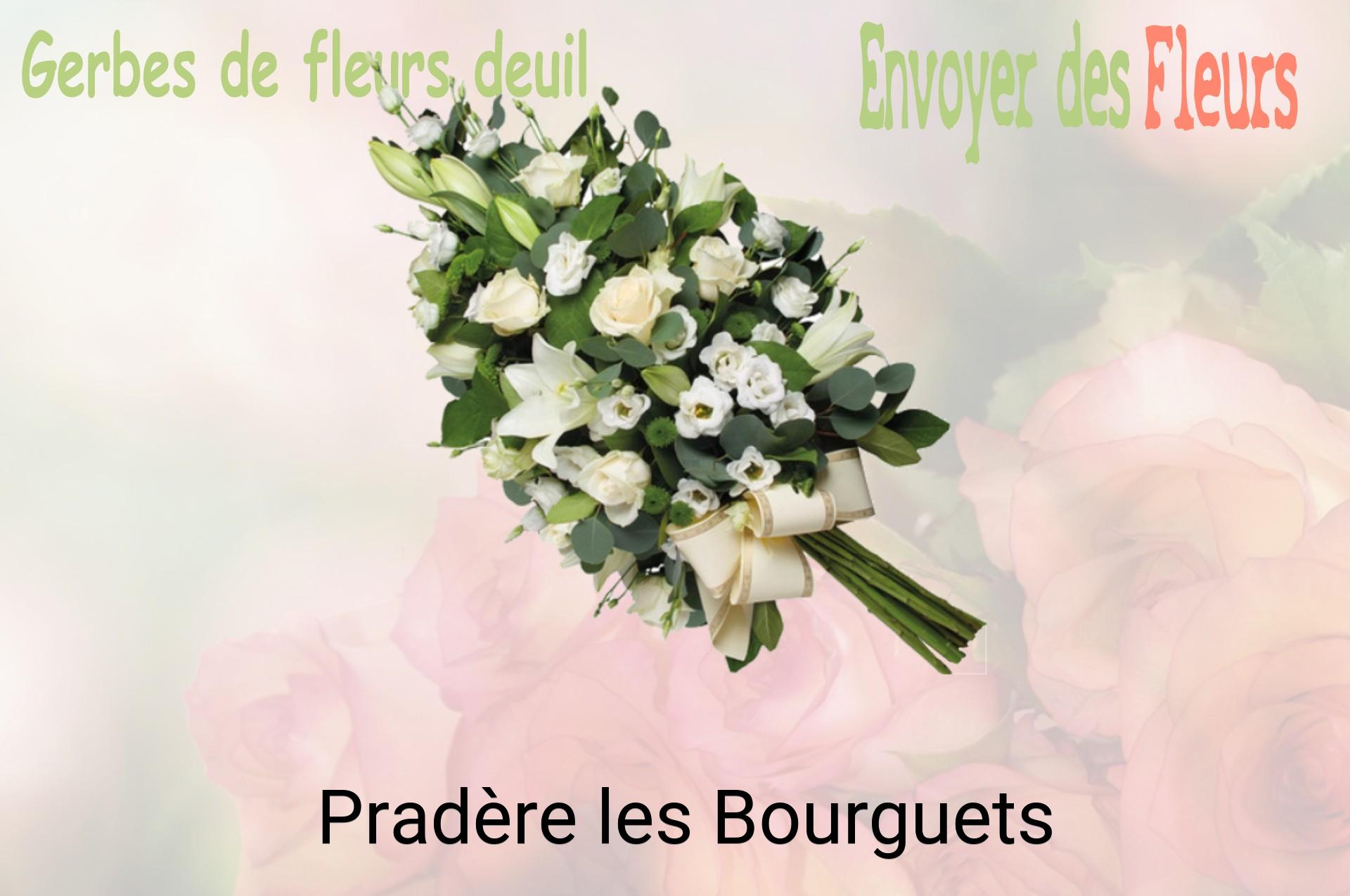 Gerbe de fleurs de deuil livrée à Pradère-les-Bourguets